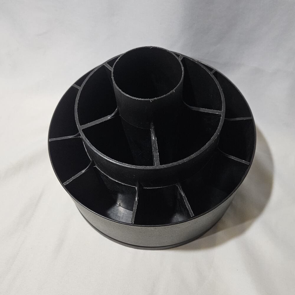Pampered Chef Tool Turn-About Black Rotating Utensil Caddy Organizer USA